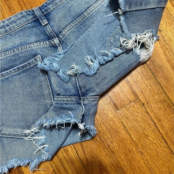 Kancan Estilo Women’s Distressed High Waist Denim Short Shorts Sz 28/9 - Picture 6 of 7